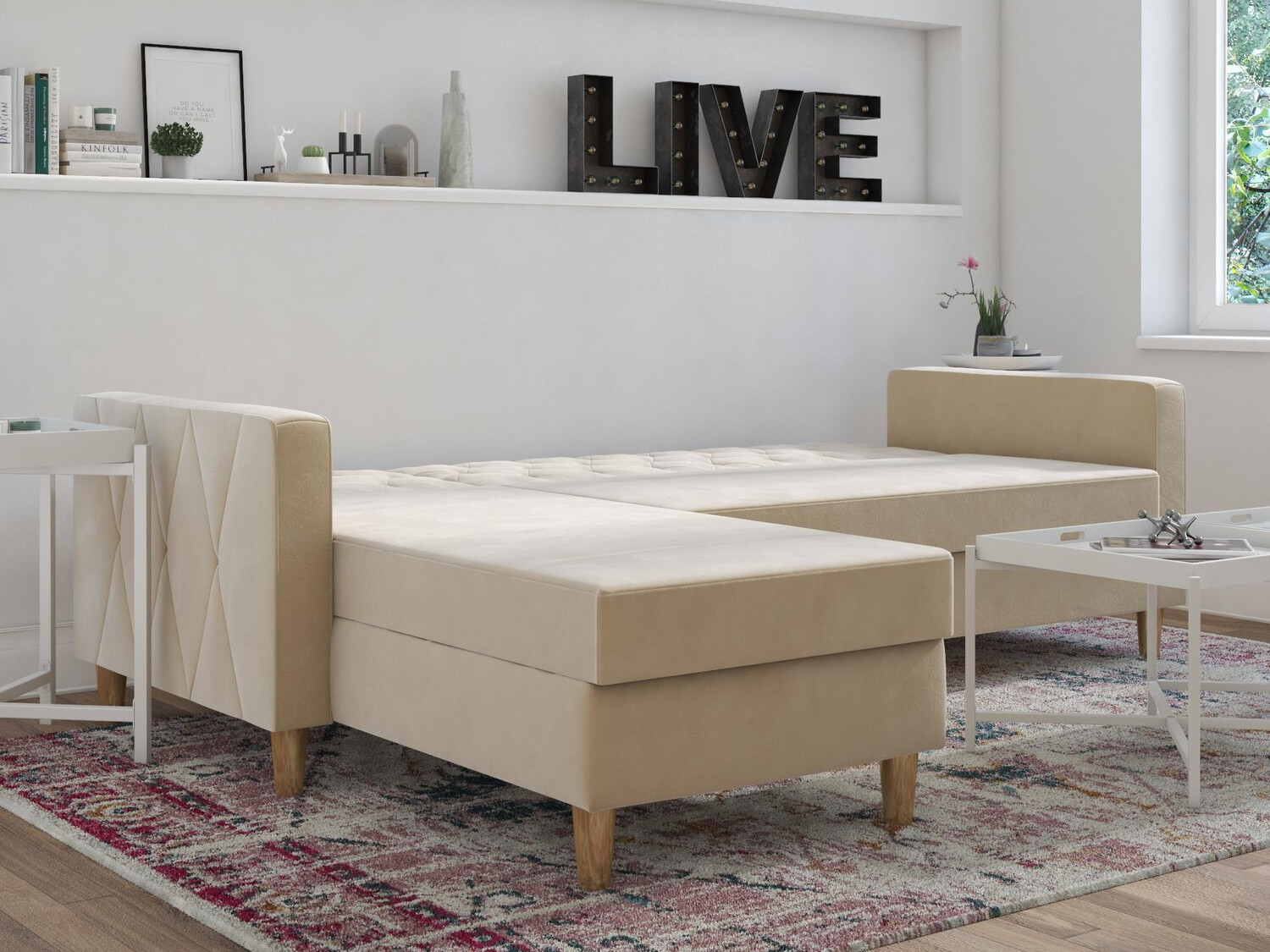 Sarokkanapé CosmoLiving by Cosmopolitan 104 (Krém)