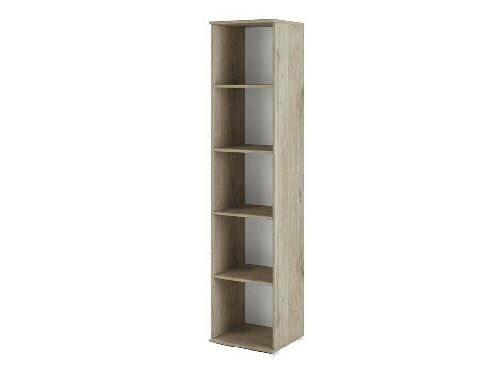 Könyvespolc Balmera 118 (Sonoma tölgy + Fényes fehér)