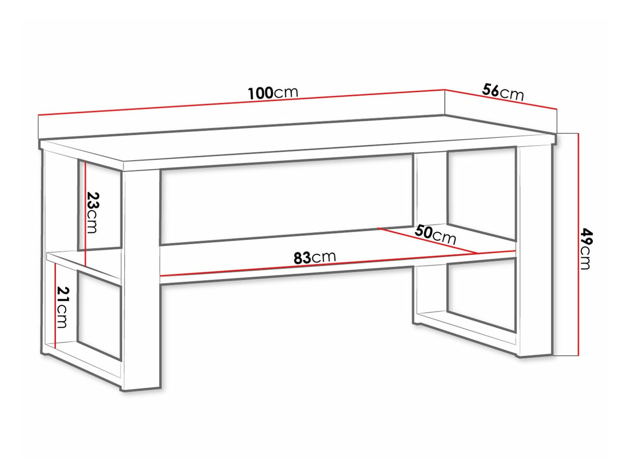 Dohányzóasztal Tenodeu 108