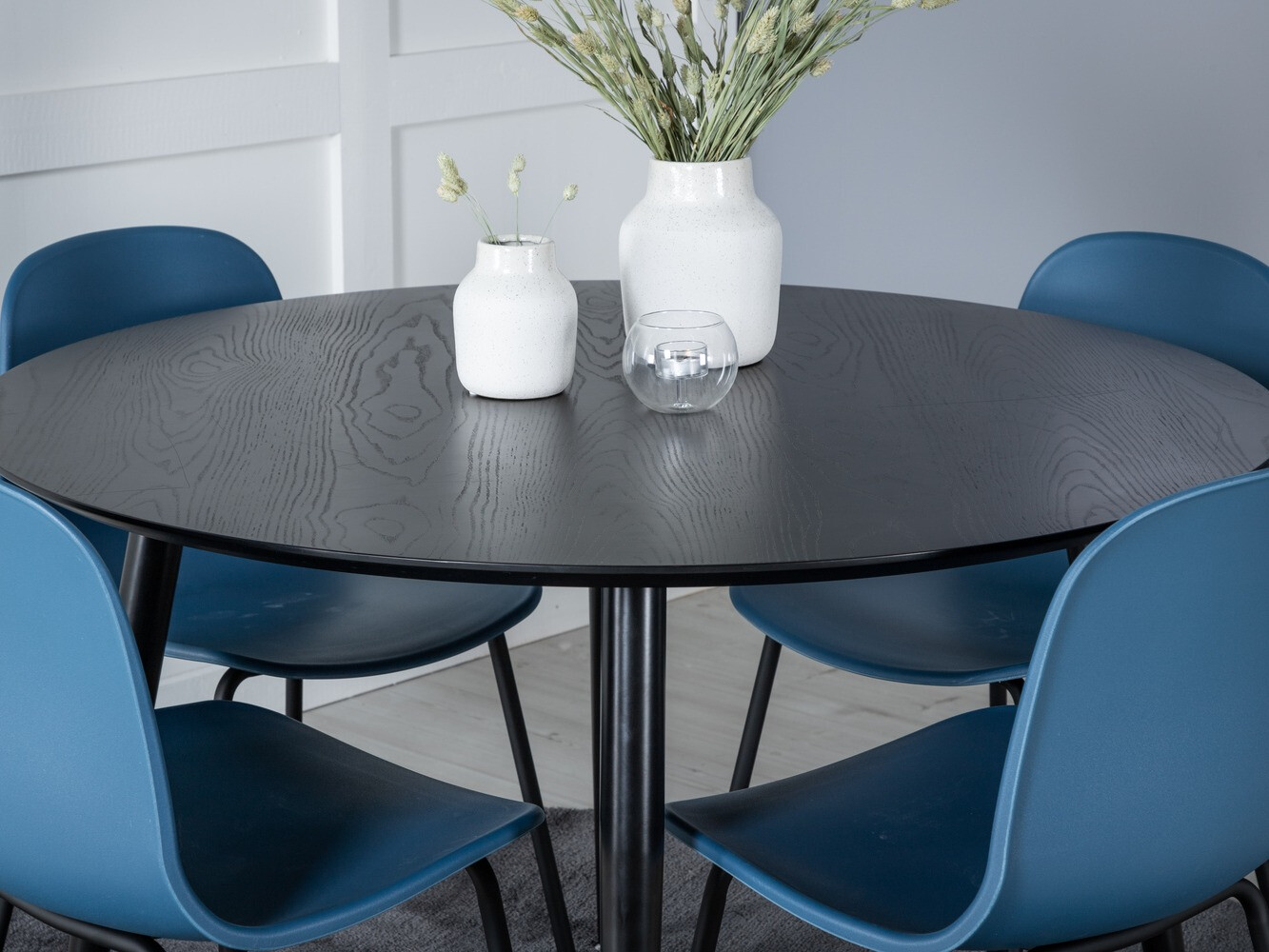 Étkezőgarnitúra Dallas 1622 (Kék + Fekete)