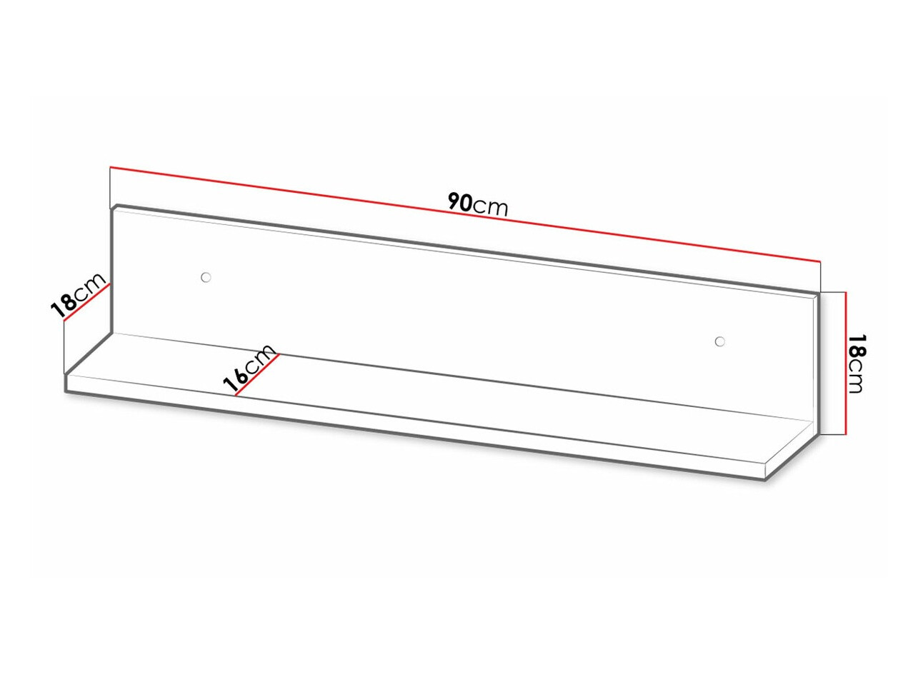 Fali polc Tenodeu 111
