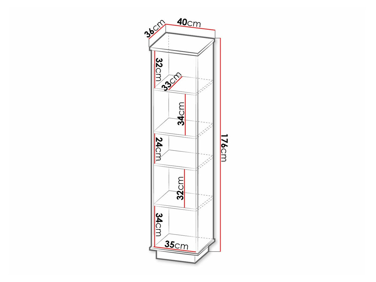 Könyvespolc Tenodeu 109