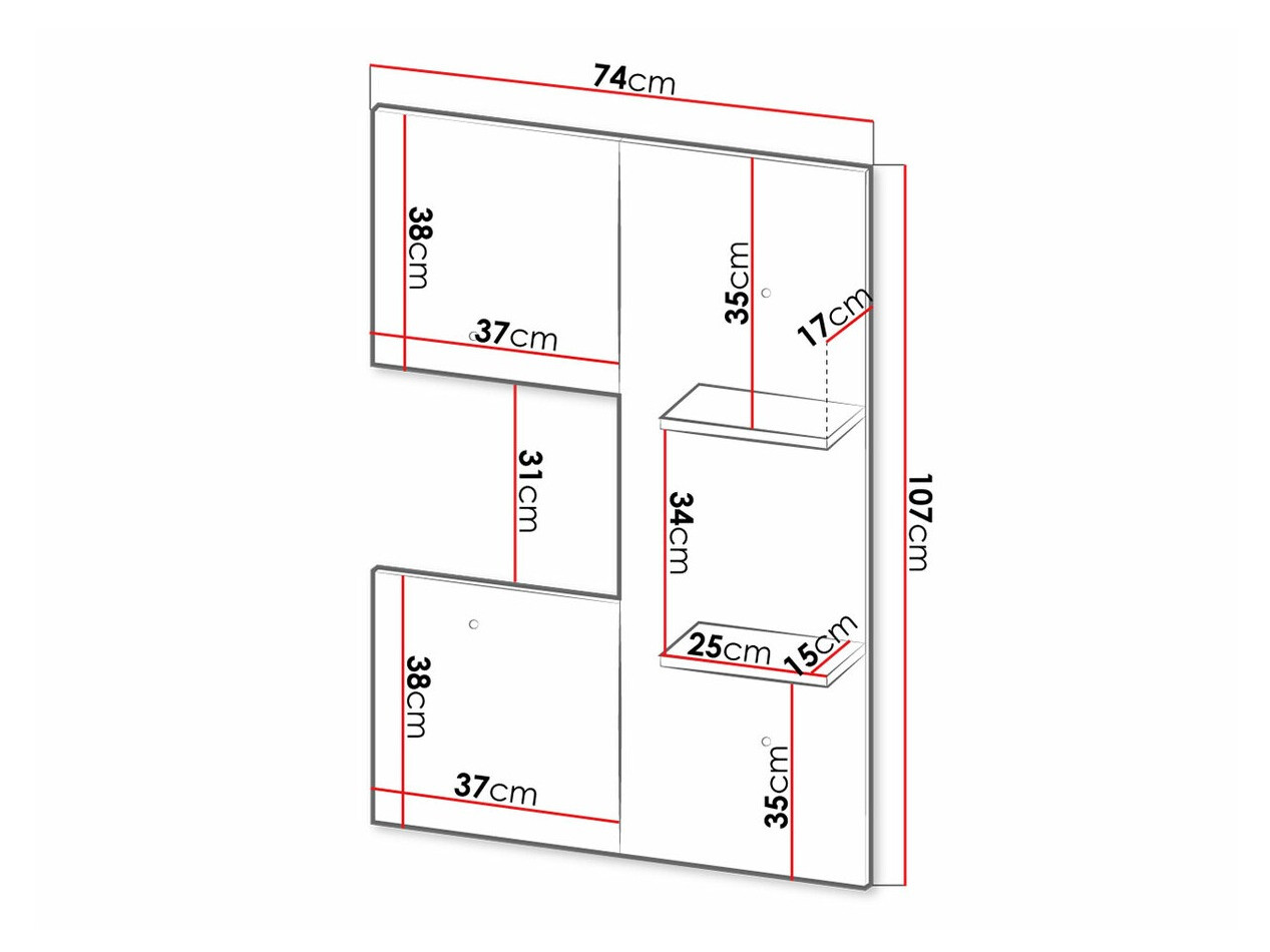 Fali polc Tenodeu 113