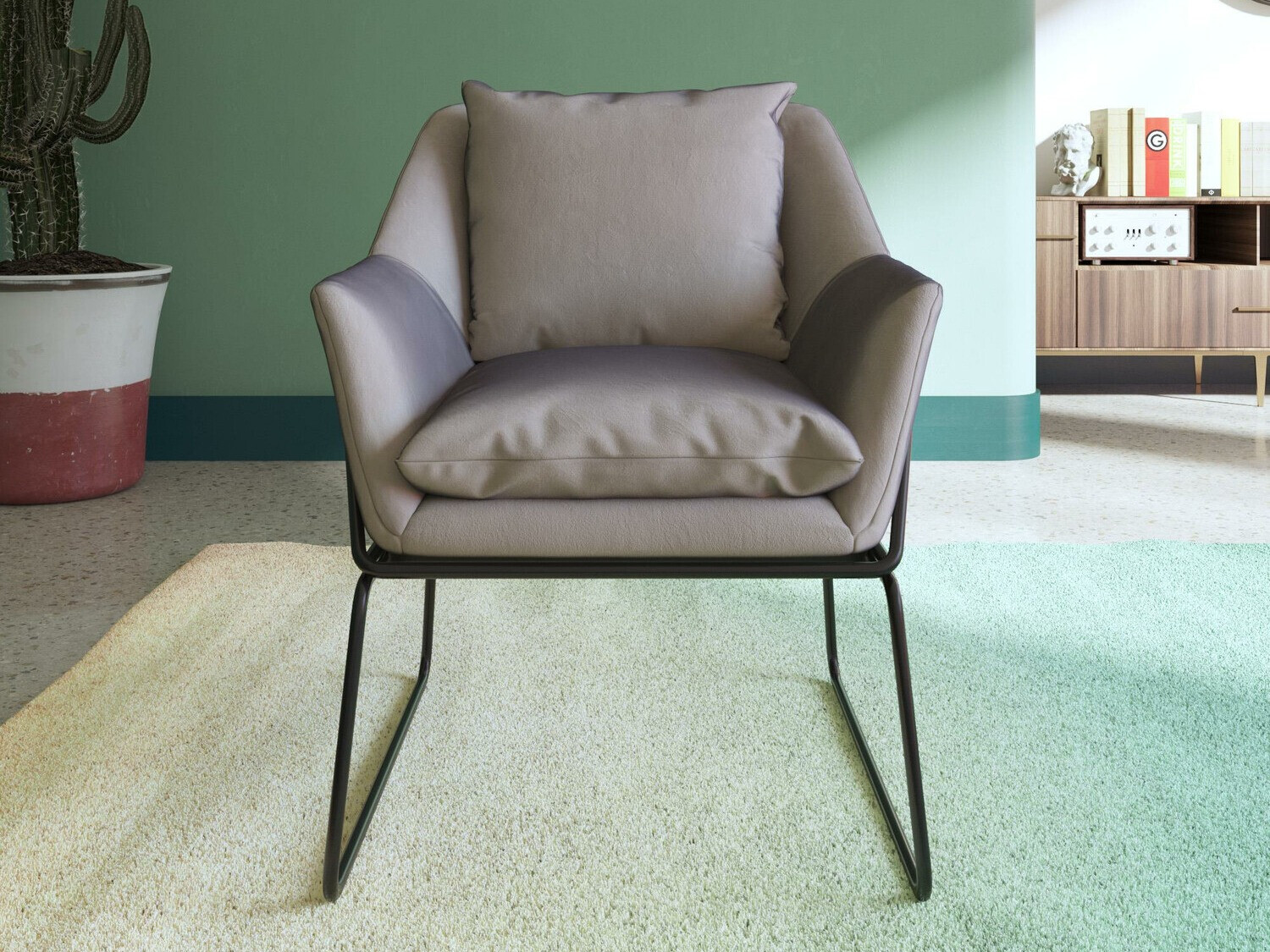 Fotel Tulsa 302 (Szürke + Fekete)