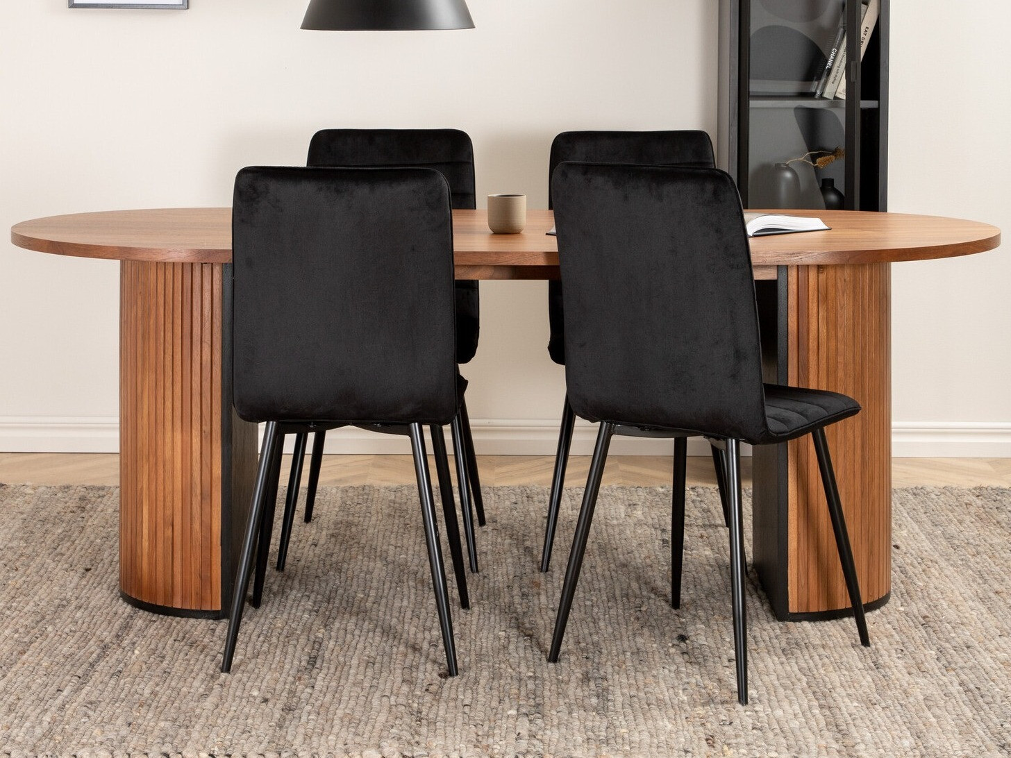 Étkezőgarnitúra Dallas 2758 (Fekete)