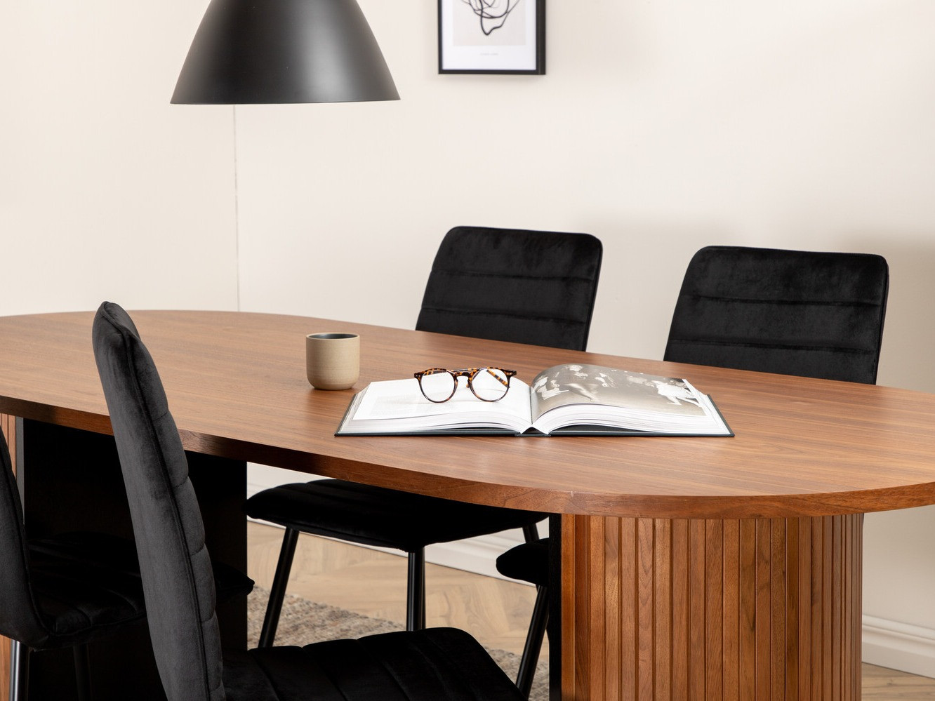 Étkezőgarnitúra Dallas 2758 (Fekete)