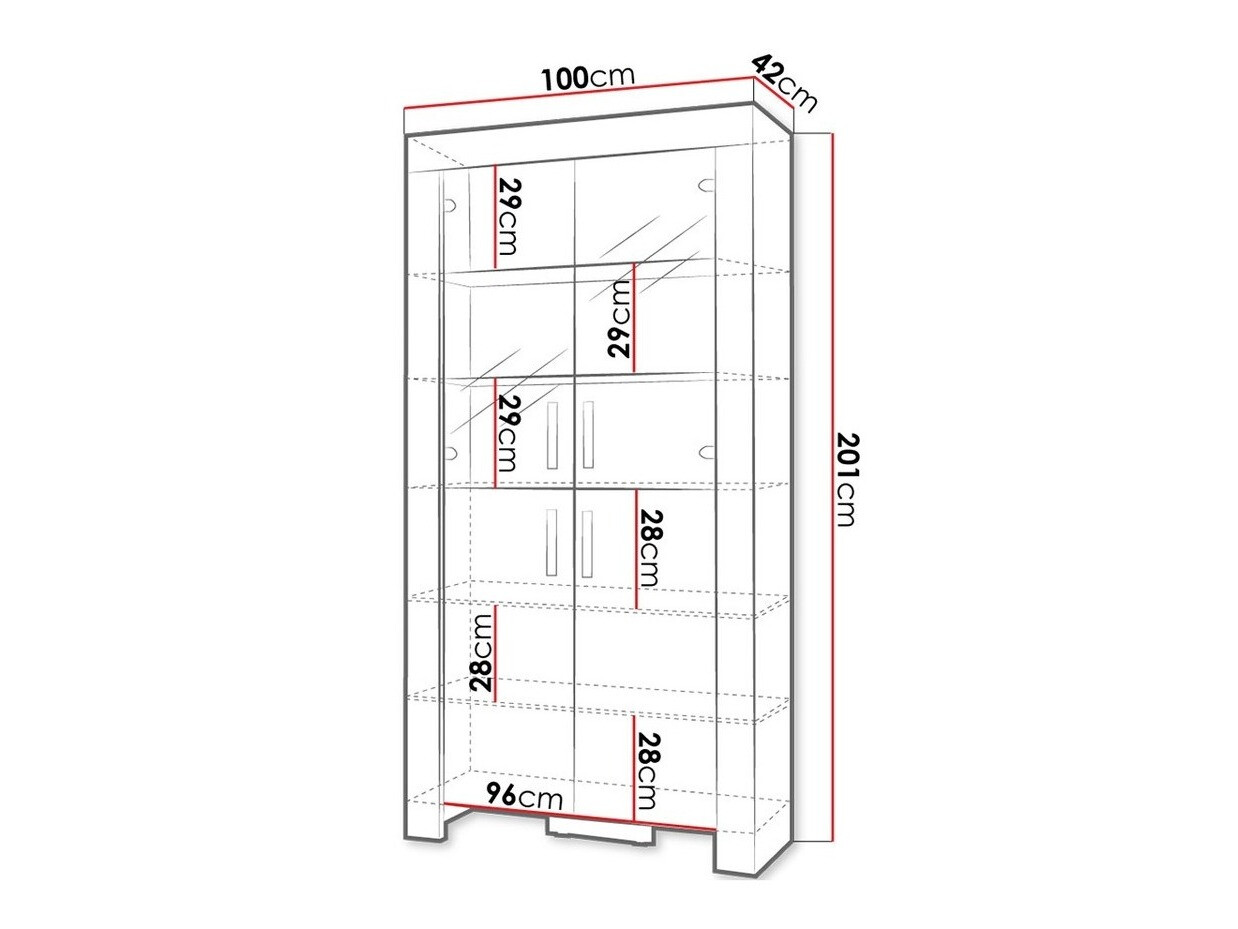 Könyvespolc Melfeli 101 (Sonoma tölgy)