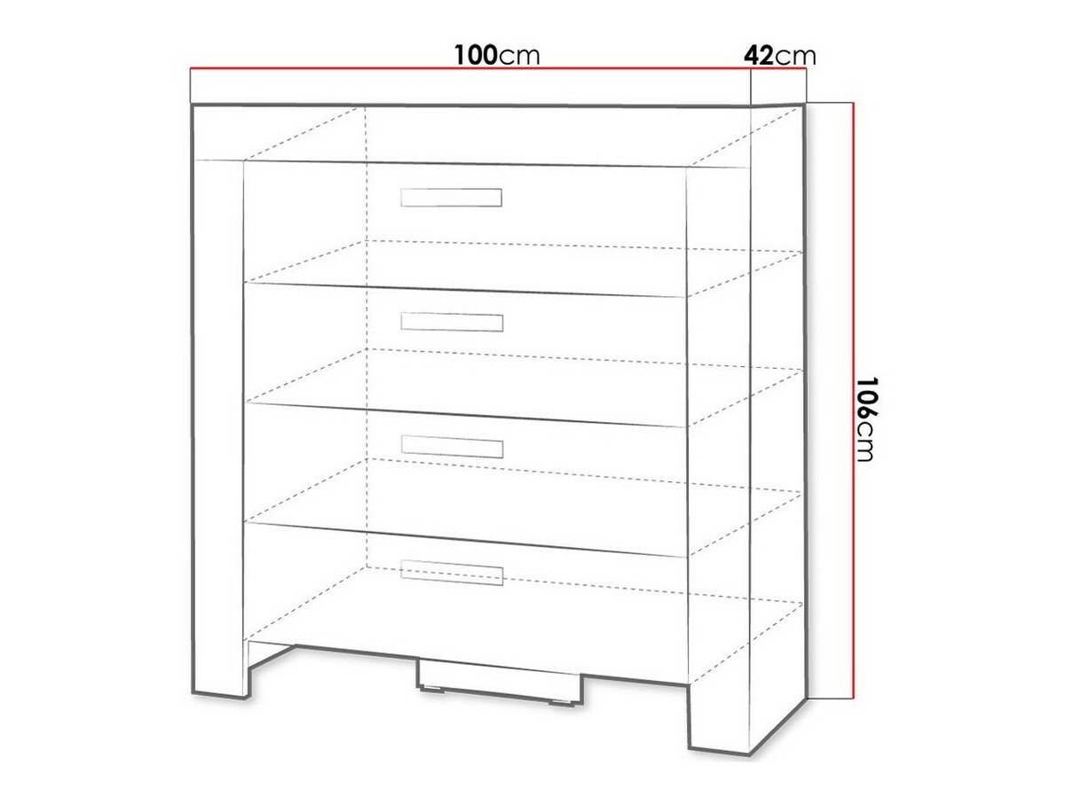 Komód Melfeli 106 (Sonoma tölgy)