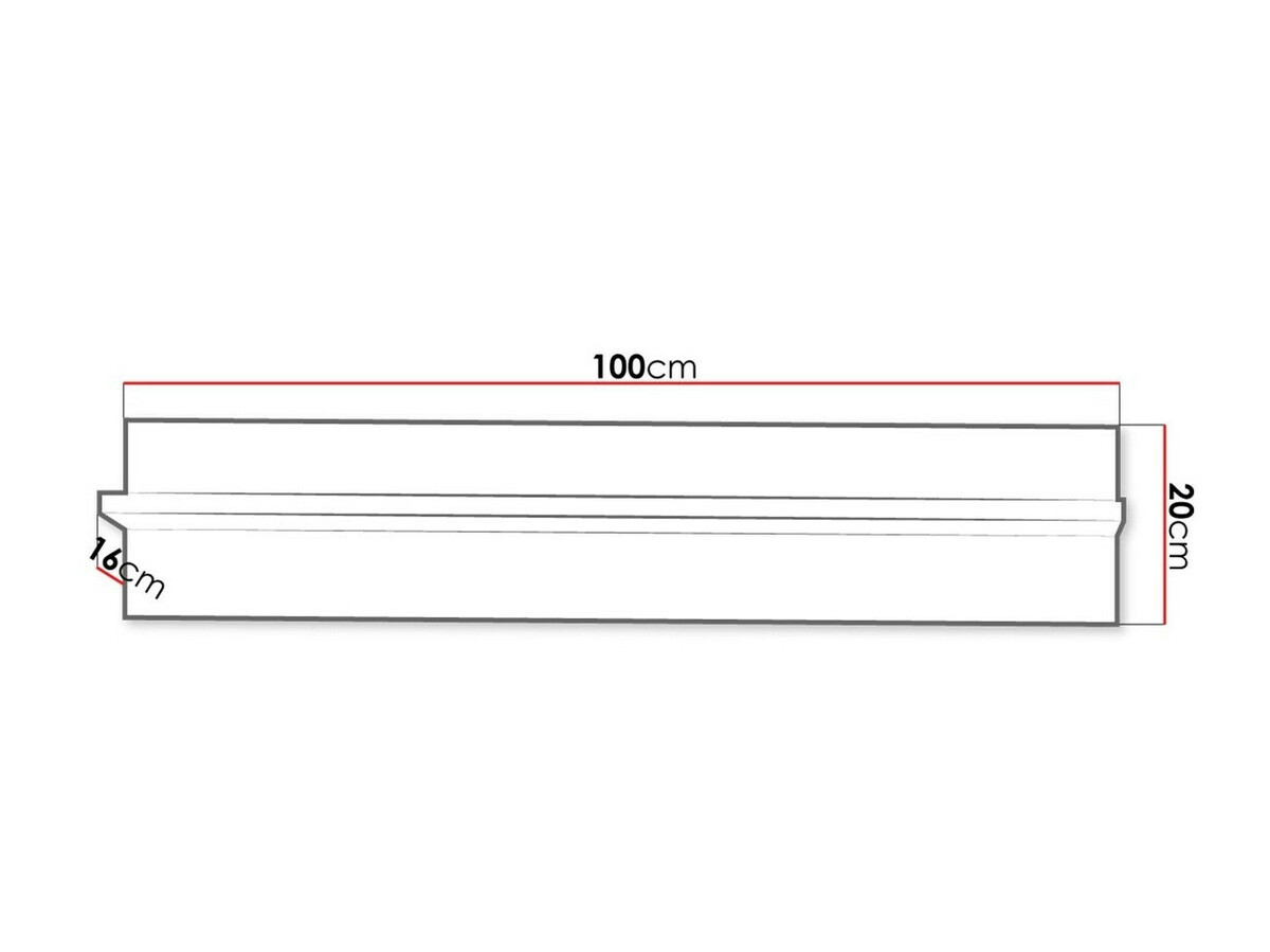 Fali polc Melfeli 121 (Sonoma tölgy)
