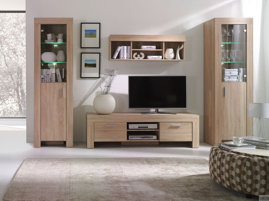 Fali polc Melfeli 123 (Sonoma tölgy)