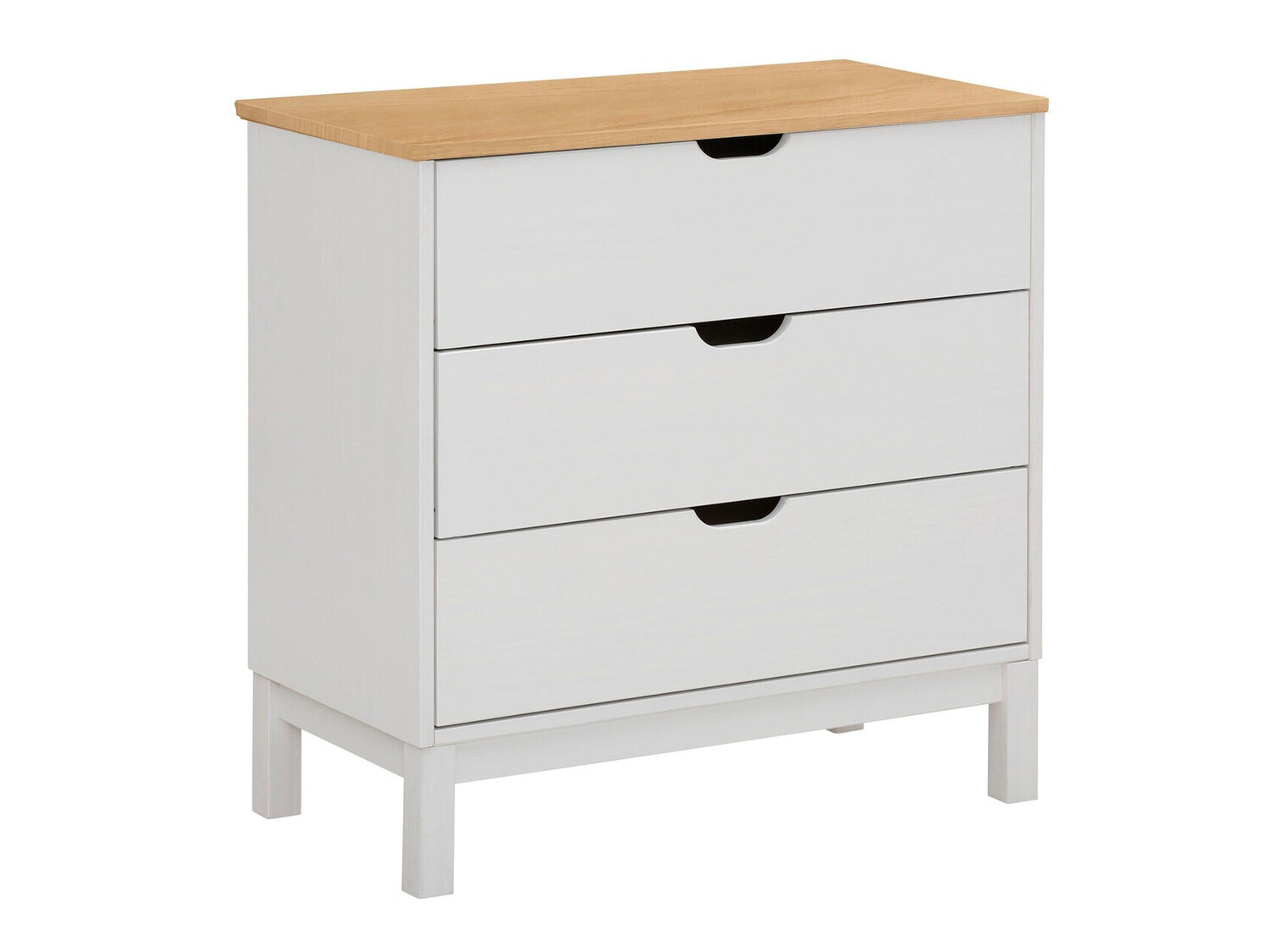 Komód Denton 544 (Fehér + Barna)