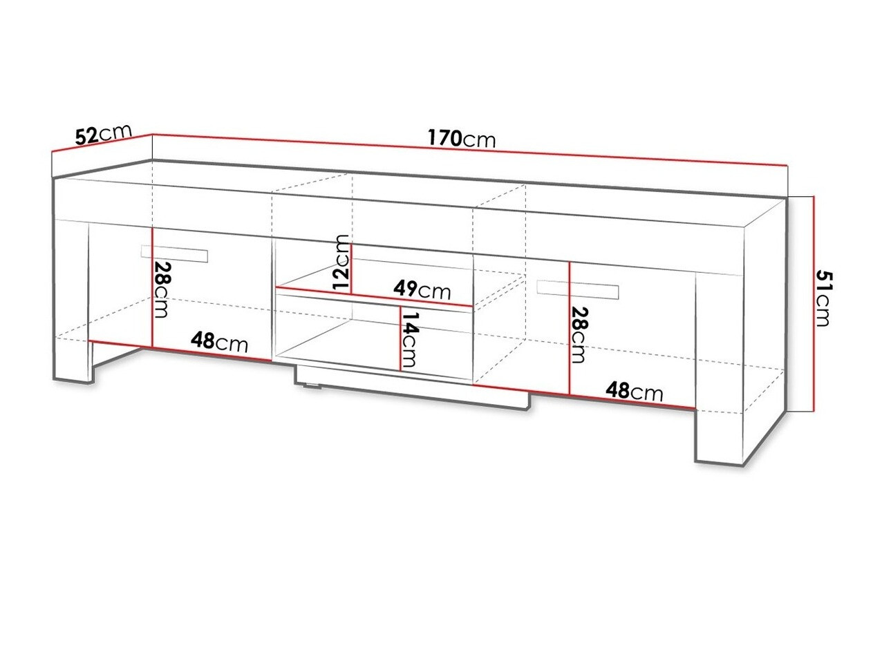 TV-állvány Melfeli 111 (Sonoma tölgy)