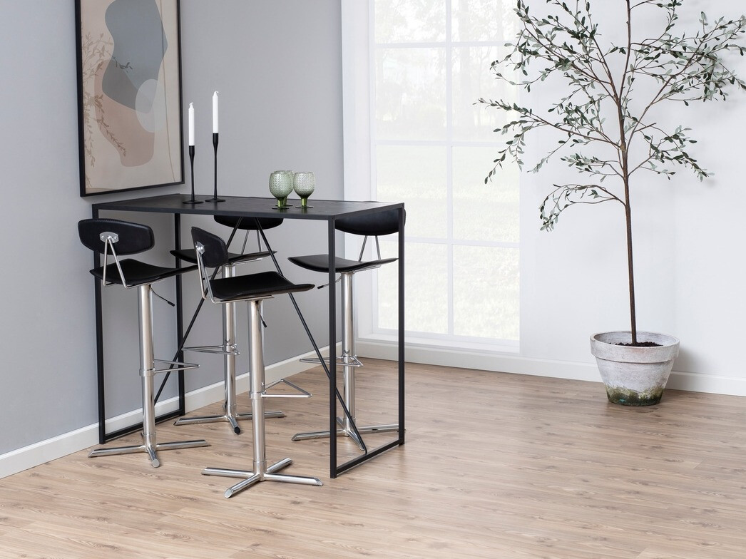 Bár asztal Norsica Sevferi 162 (Fekete + Sötét hamuszürke)