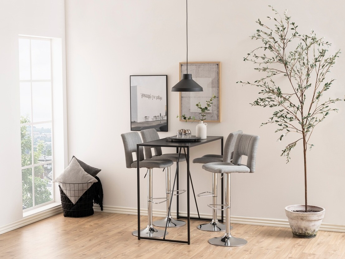 Bár asztal Norsica Sevferi 162 (Fekete + Sötét hamuszürke)