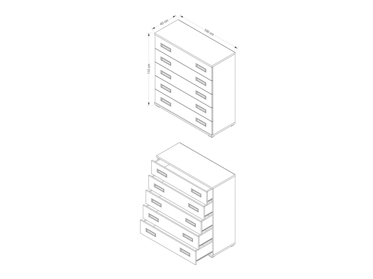 Komód Elicavo 100 (Sonoma tölgy)