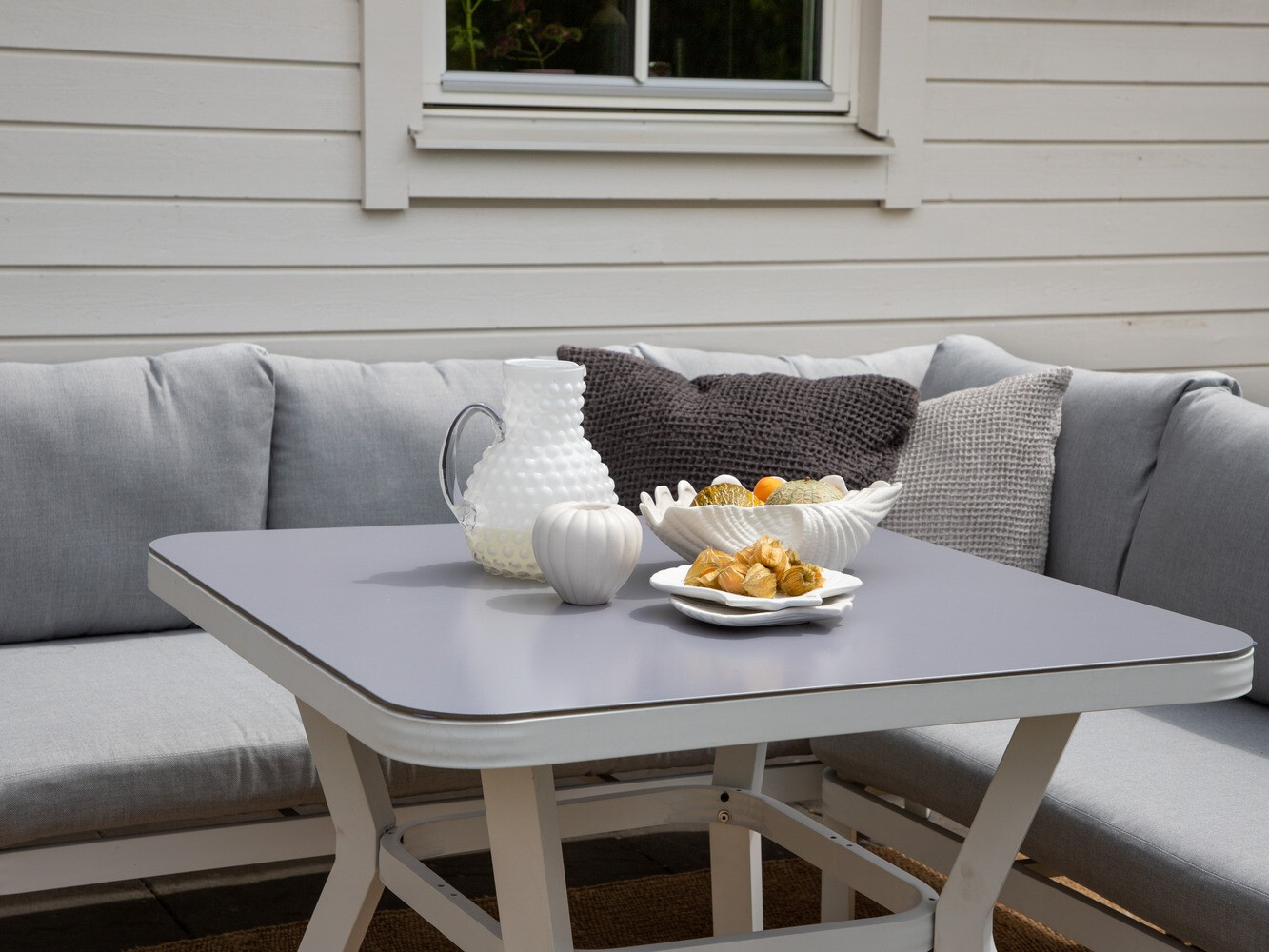 Kerti bútor Dallas 1069 (Fehér + Szürke)