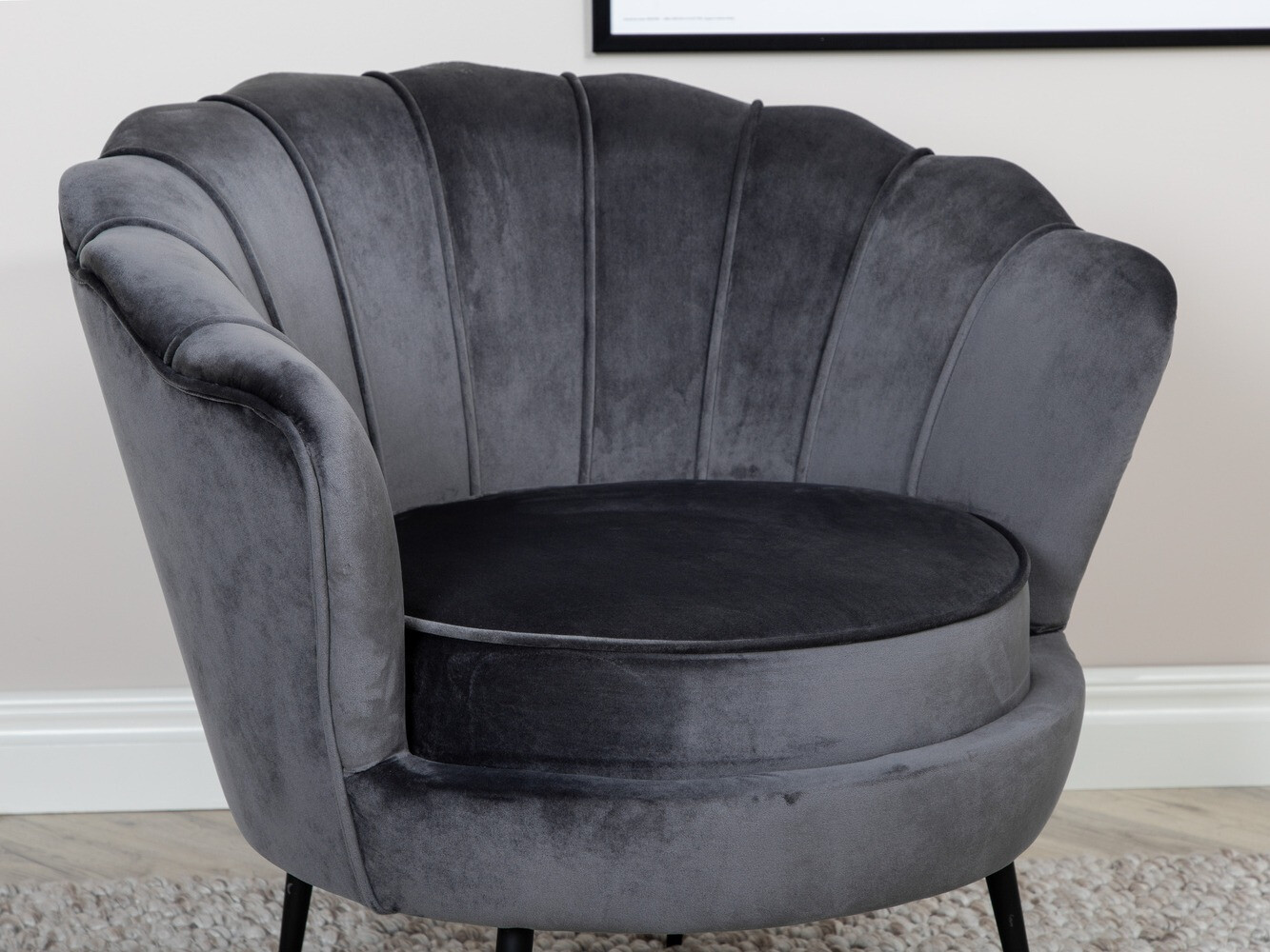 Fotel Dallas 1705 (Sötétszürke + Fekete)