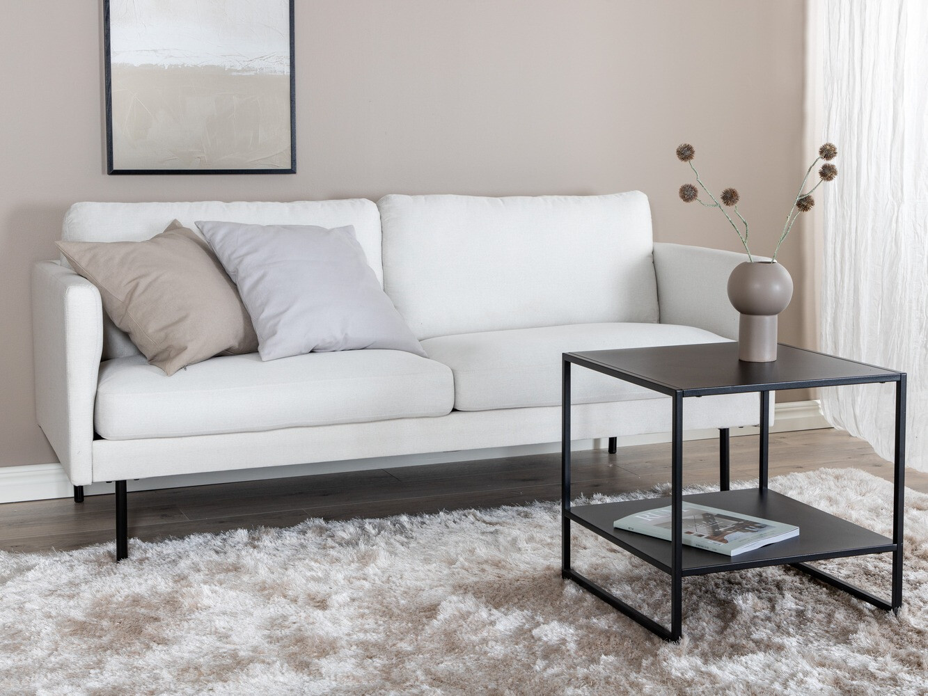 Kanapé Fercame 100 (Bézs + Fekete)