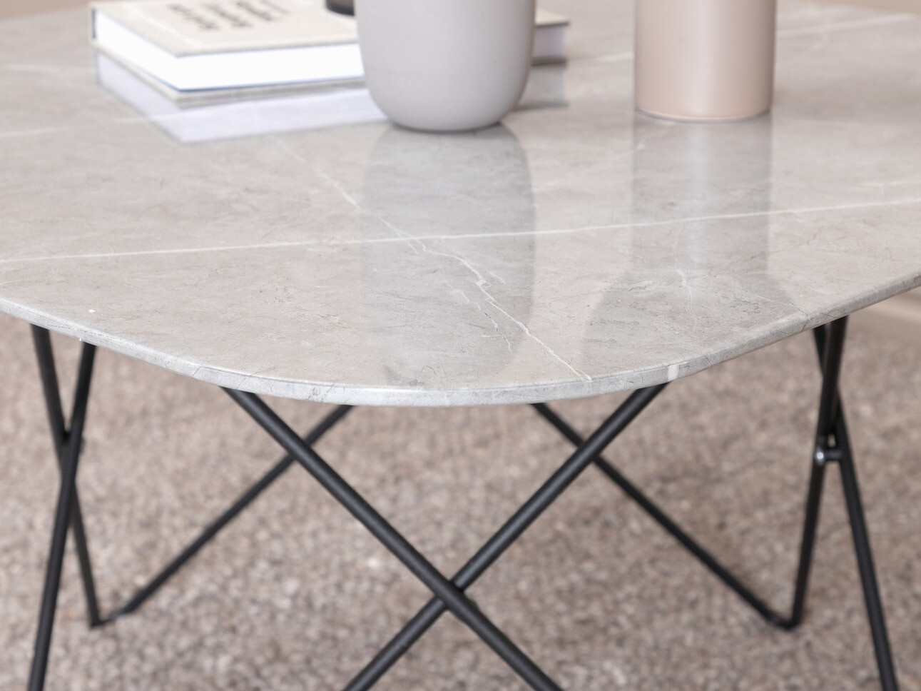 Dohányzóasztal Dallas 1723 (Szürke + Fekete)