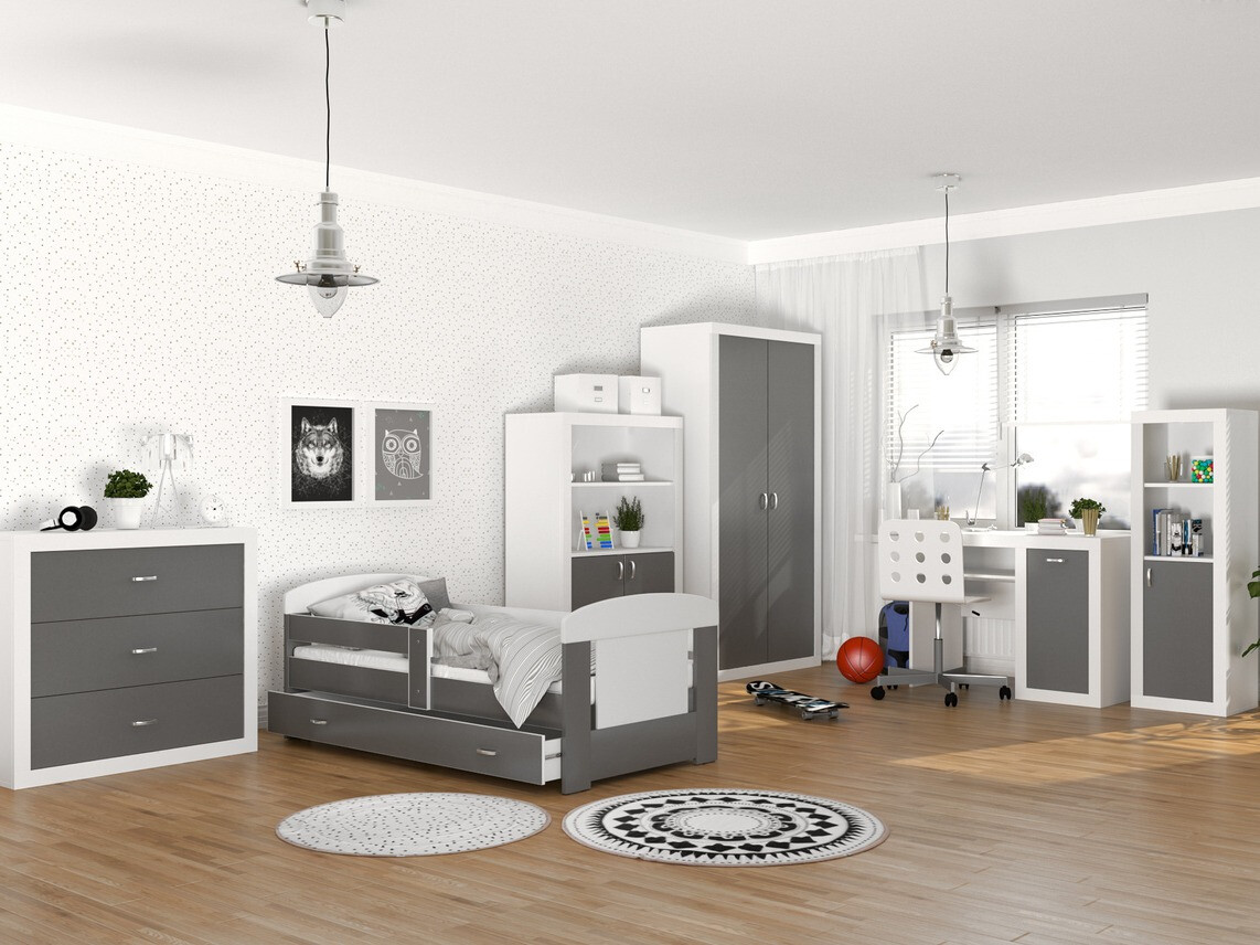 Íróasztal Tentive 102 (Fehér + Szürke)