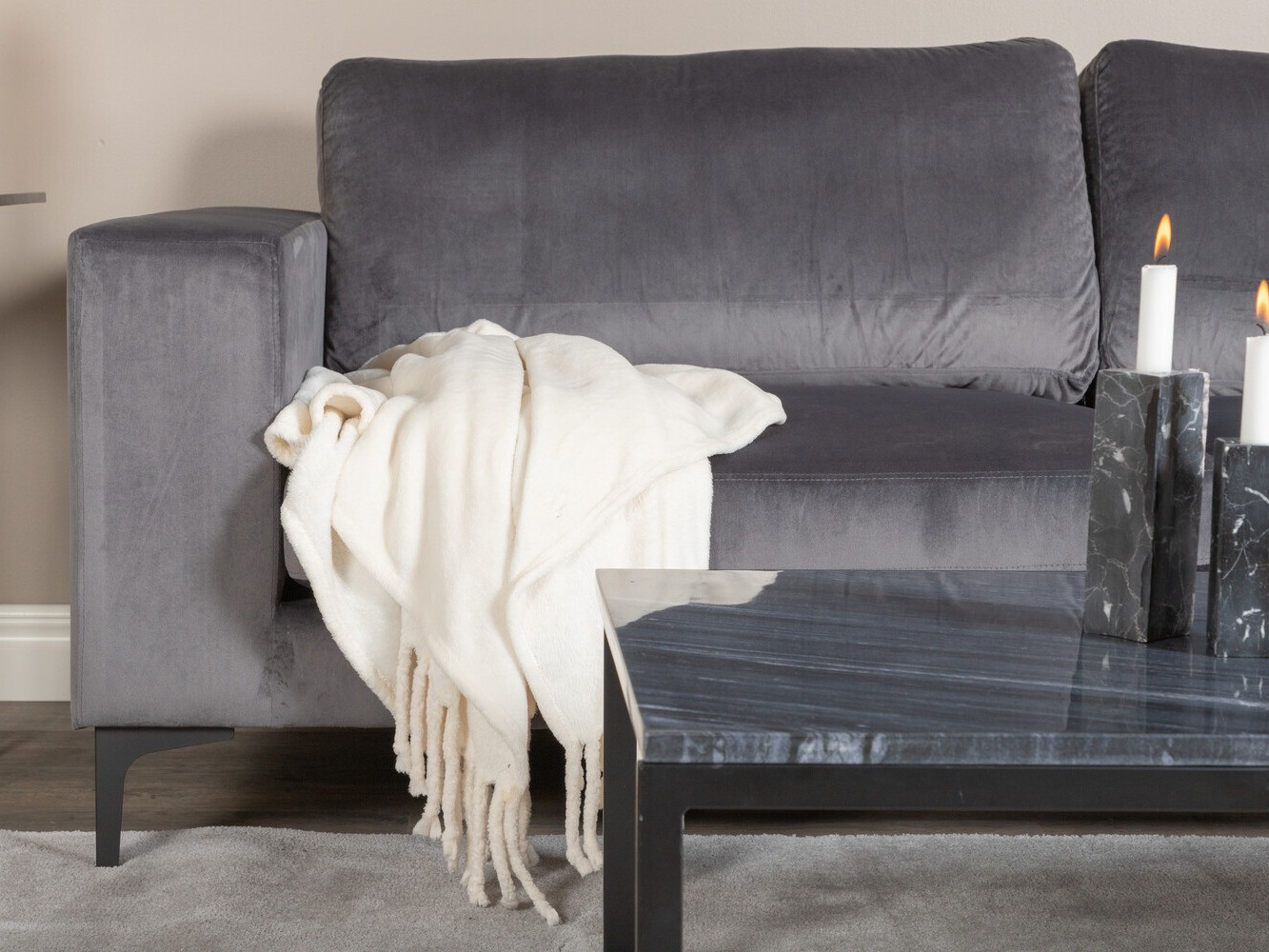 Kanapé Dallas 2910 (Sötétszürke + Fekete)