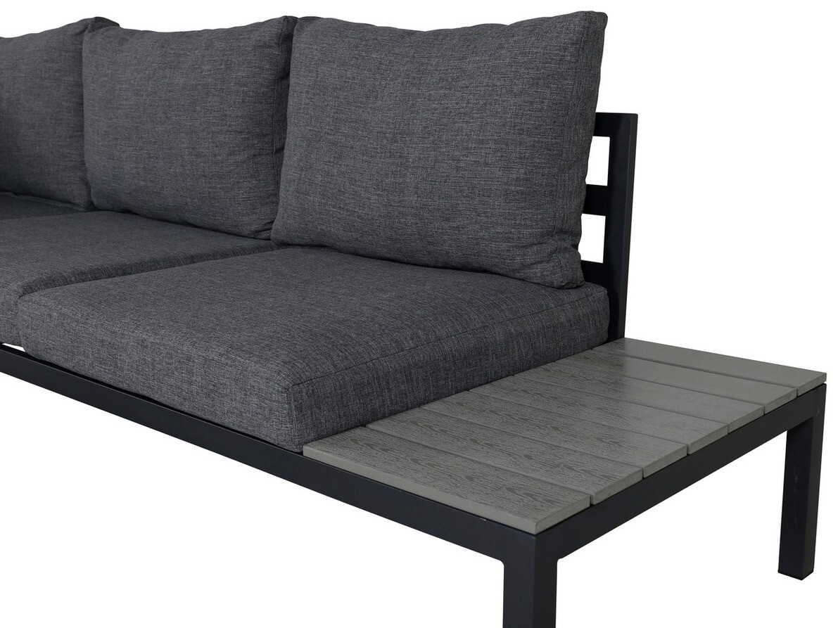 Kerti bútor Dallas 2158 (Fekete + Szürke)