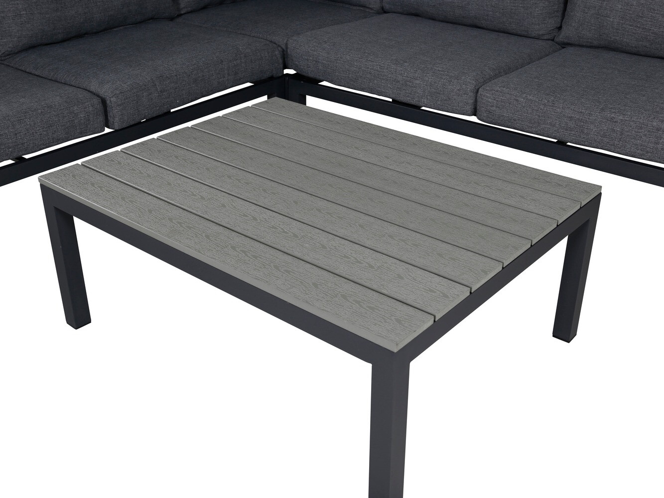 Kerti bútor Dallas 2158 (Fekete + Szürke)