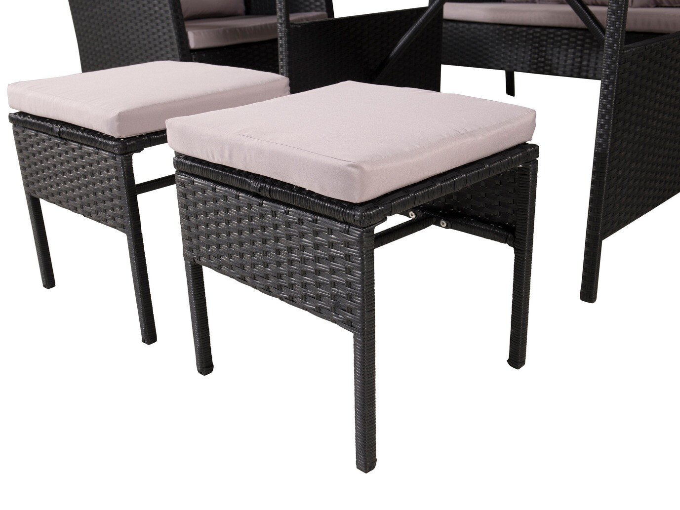 Kerti bútor Dallas 2473 (Fekete + Szürke)