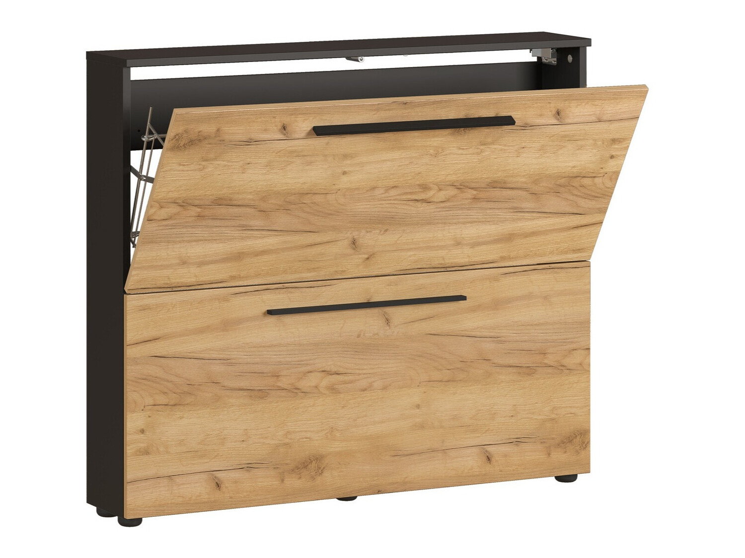 Cipőtároló Sacramento 349 (Navarra tölgy + Grafit)