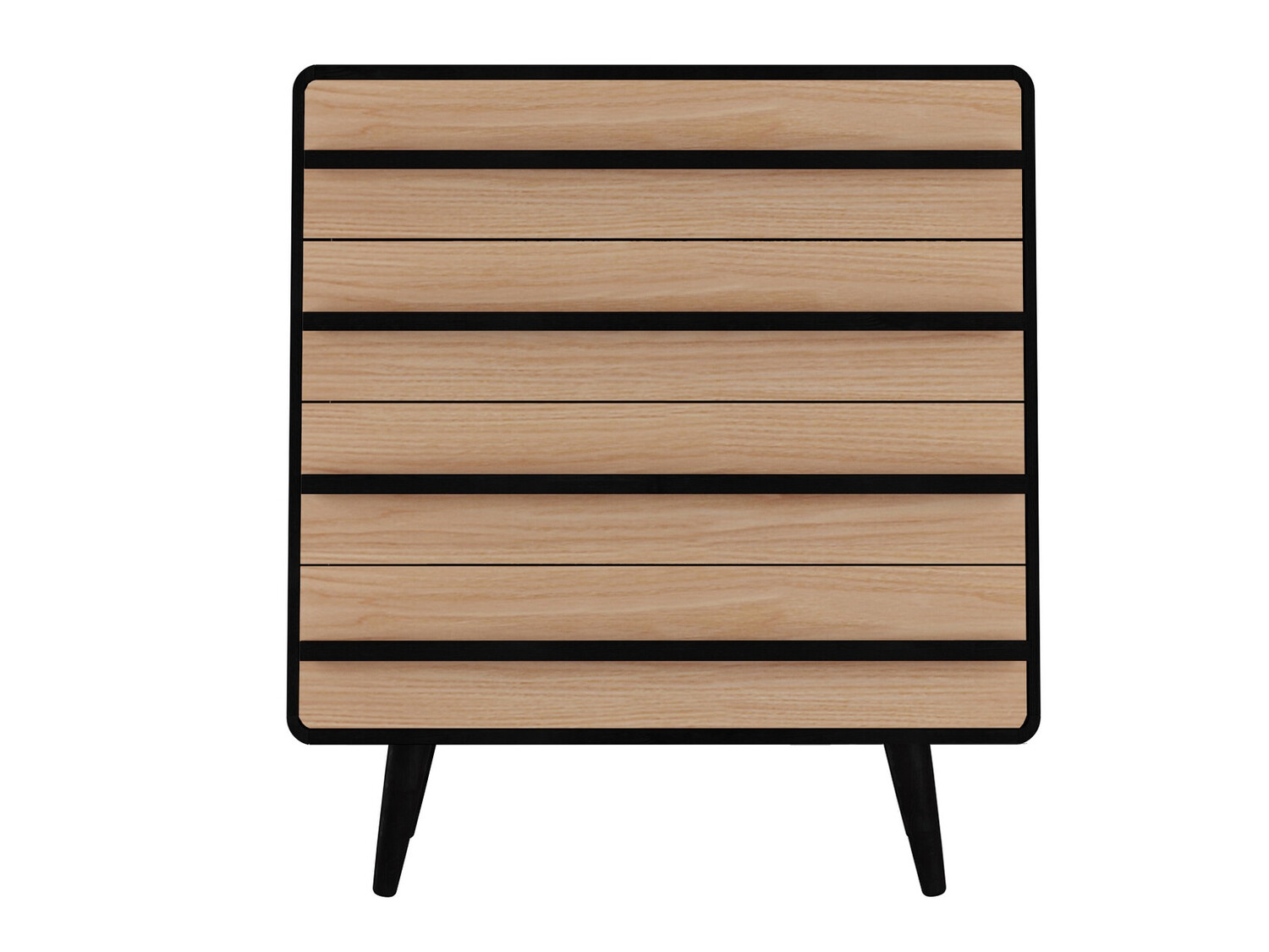 Komód Denton 566 (Fekete + Tölgy)