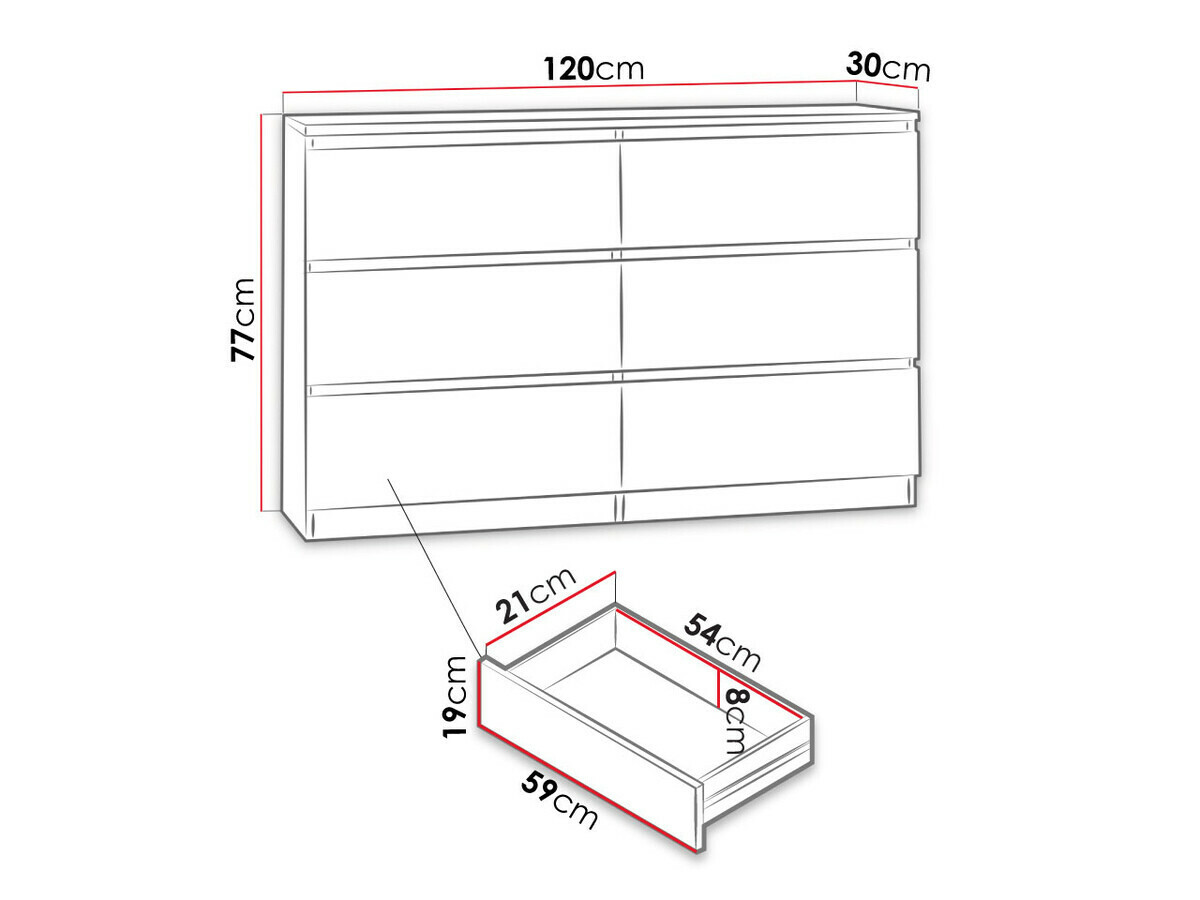 Komód Comfivo Structor V (Fekete)