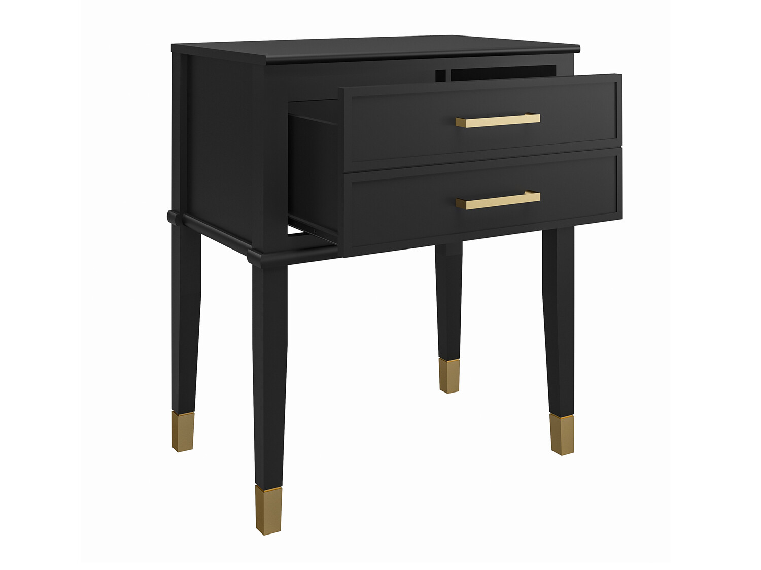 Éjjeliszekrény CosmoLiving by Cosmopolitan Belromu 104 (Fekete)