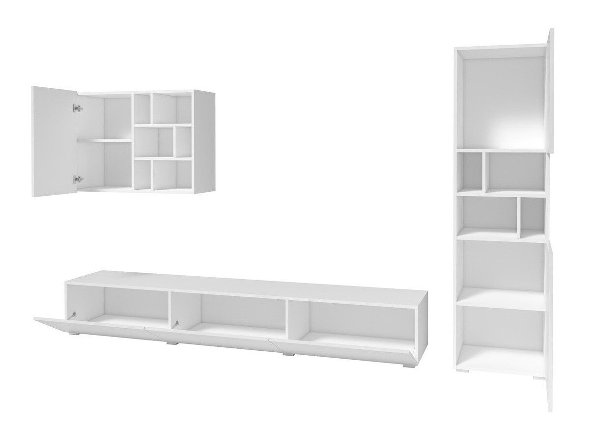 Nappali szett Austin 199 (Fehér + Fényes fehér)