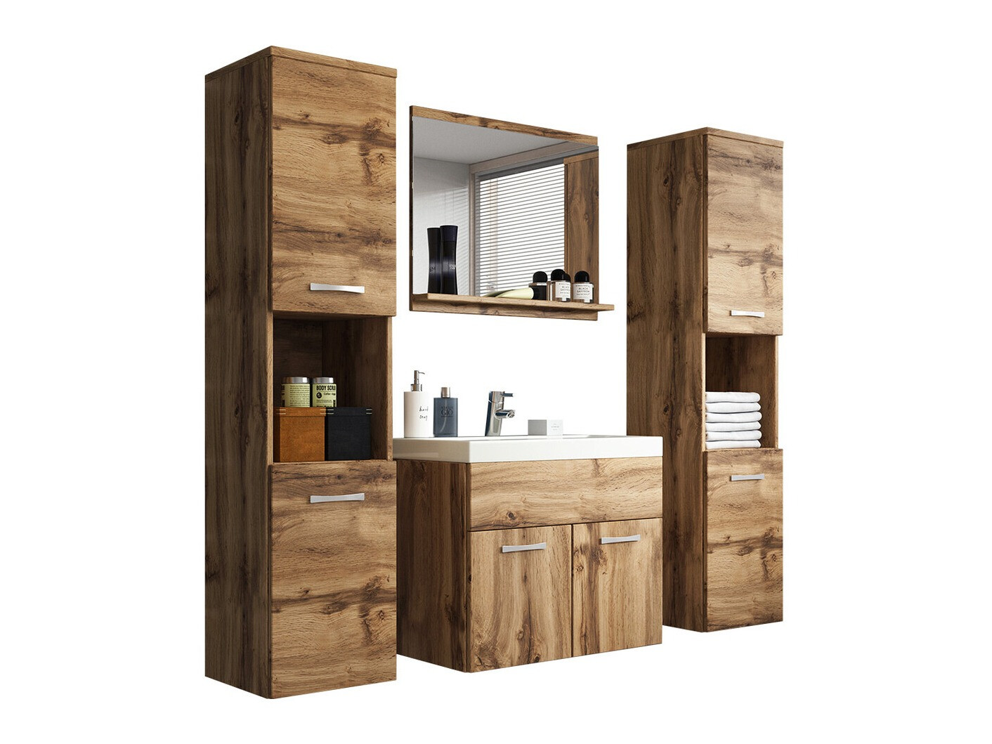 Fürdőszobai garnitúra Sarasota 123 (Wotan tölgy)