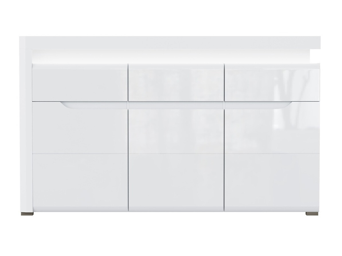 Komód Revelmi 103 (Fényes fehér + Fehér)