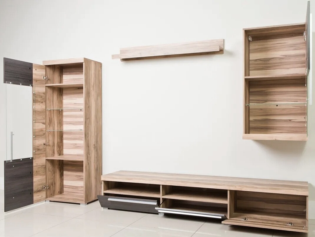 Nappali szett Sorciro 105 (Dió + Sötét tölgy)