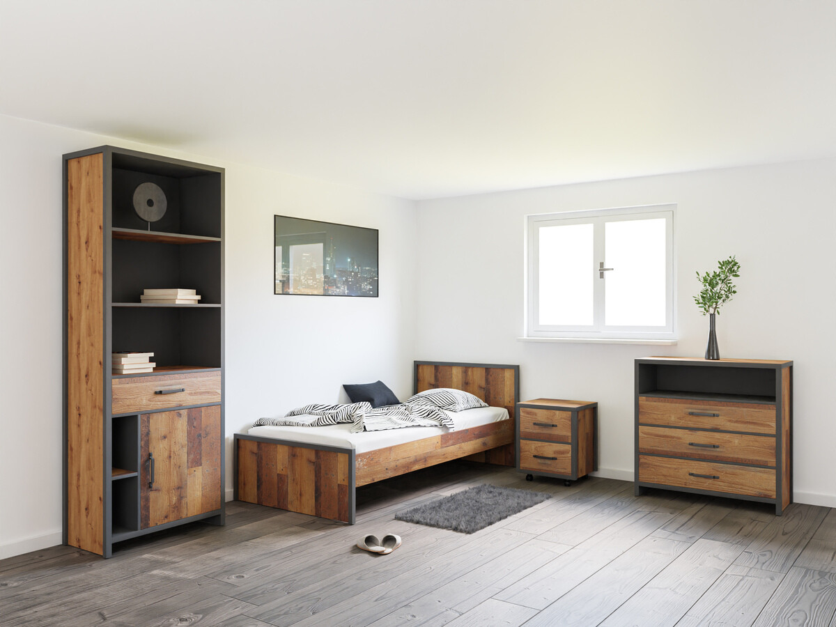 Bútorkészlet Belsera 112 (Barna + Matera szürke)