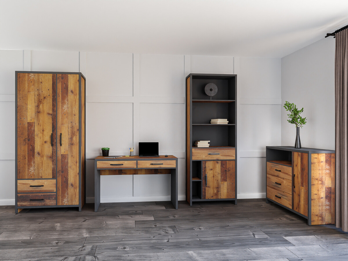 Otthoni iroda készlet Belsera 115 (Barna + Matera szürke)