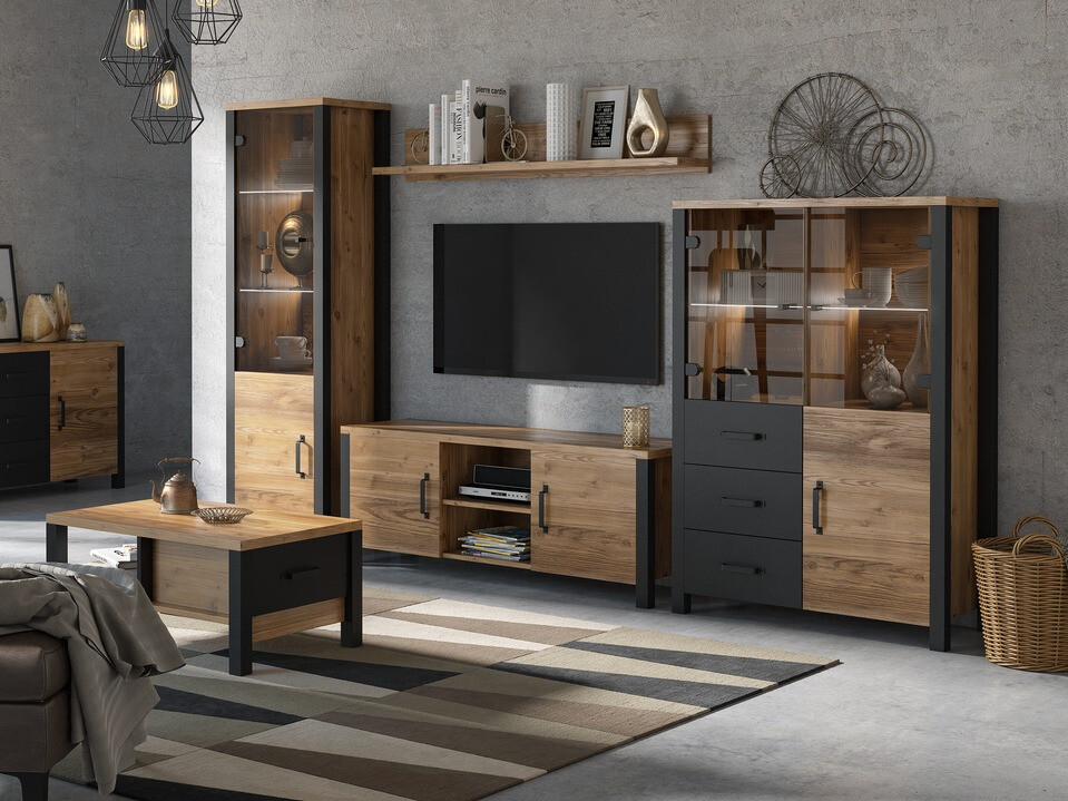 Fali polc Tornua 100 (Sötét lucfenyő)