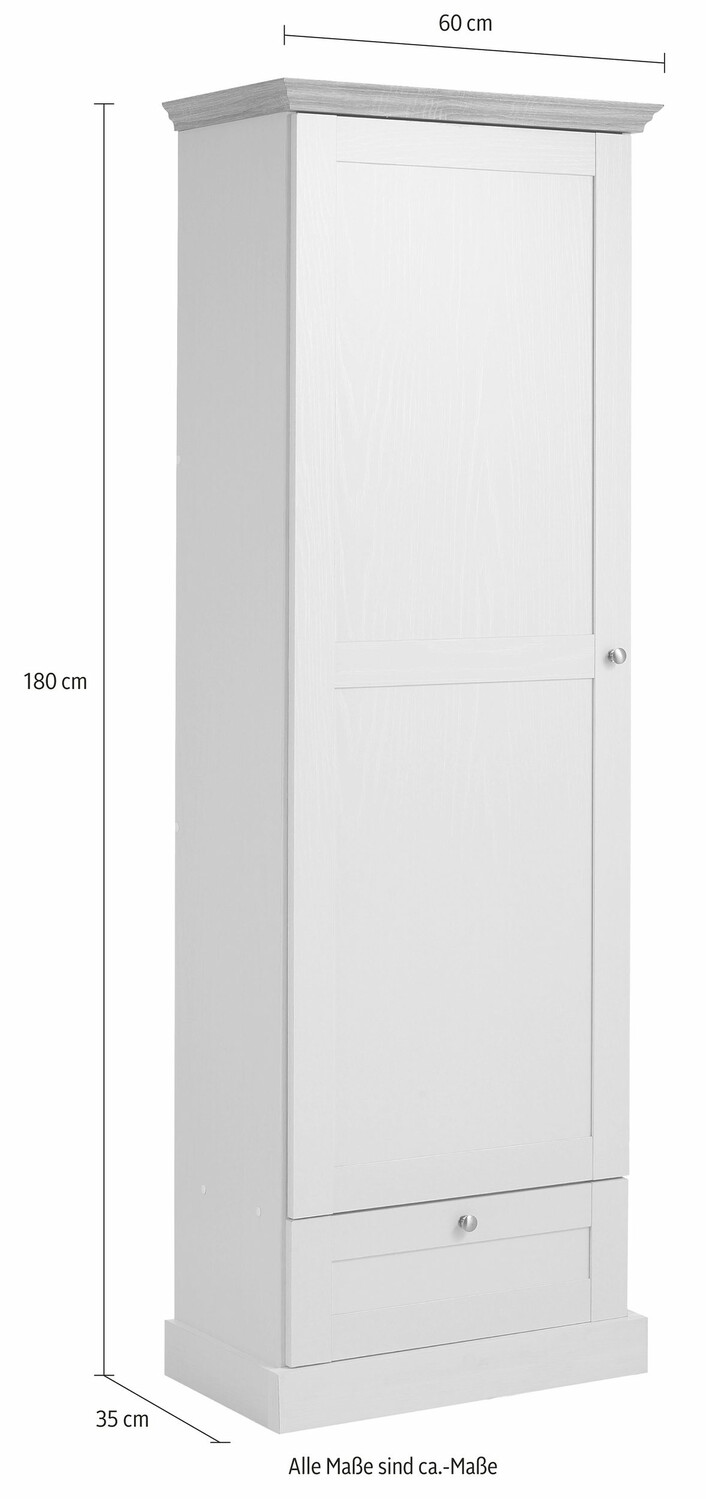 Gardróbszekrény Lirveri 100 (Világos tölgy)