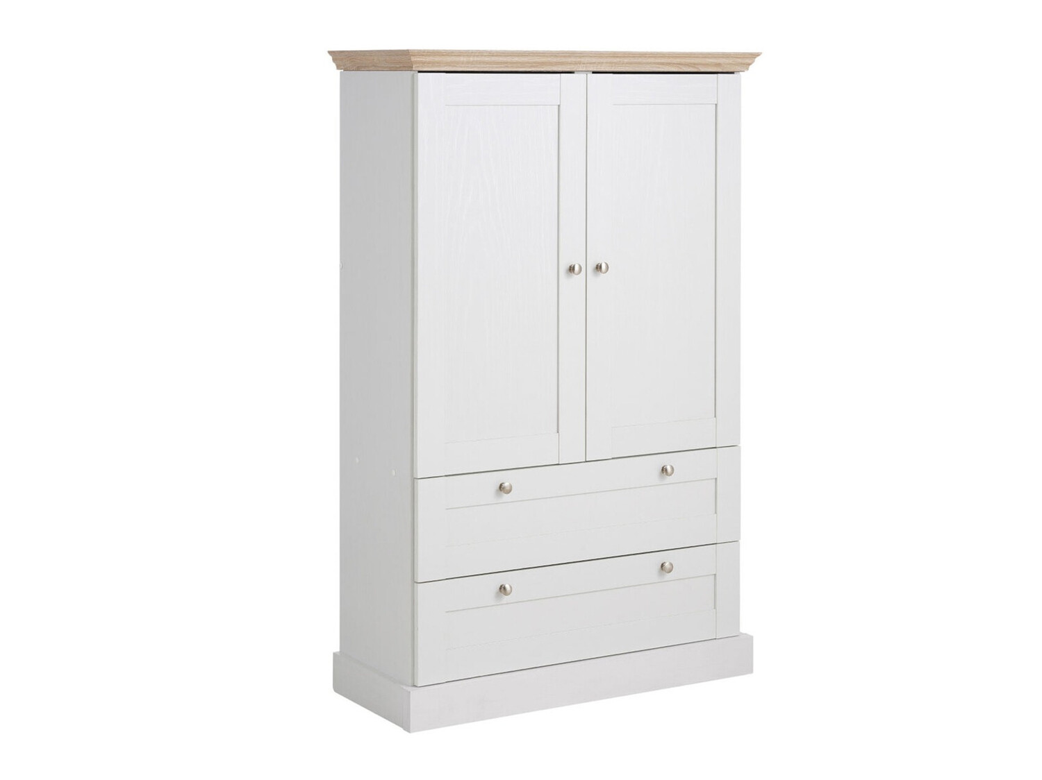 Komód Lirveri 102 (Fehér + Világos tölgy)