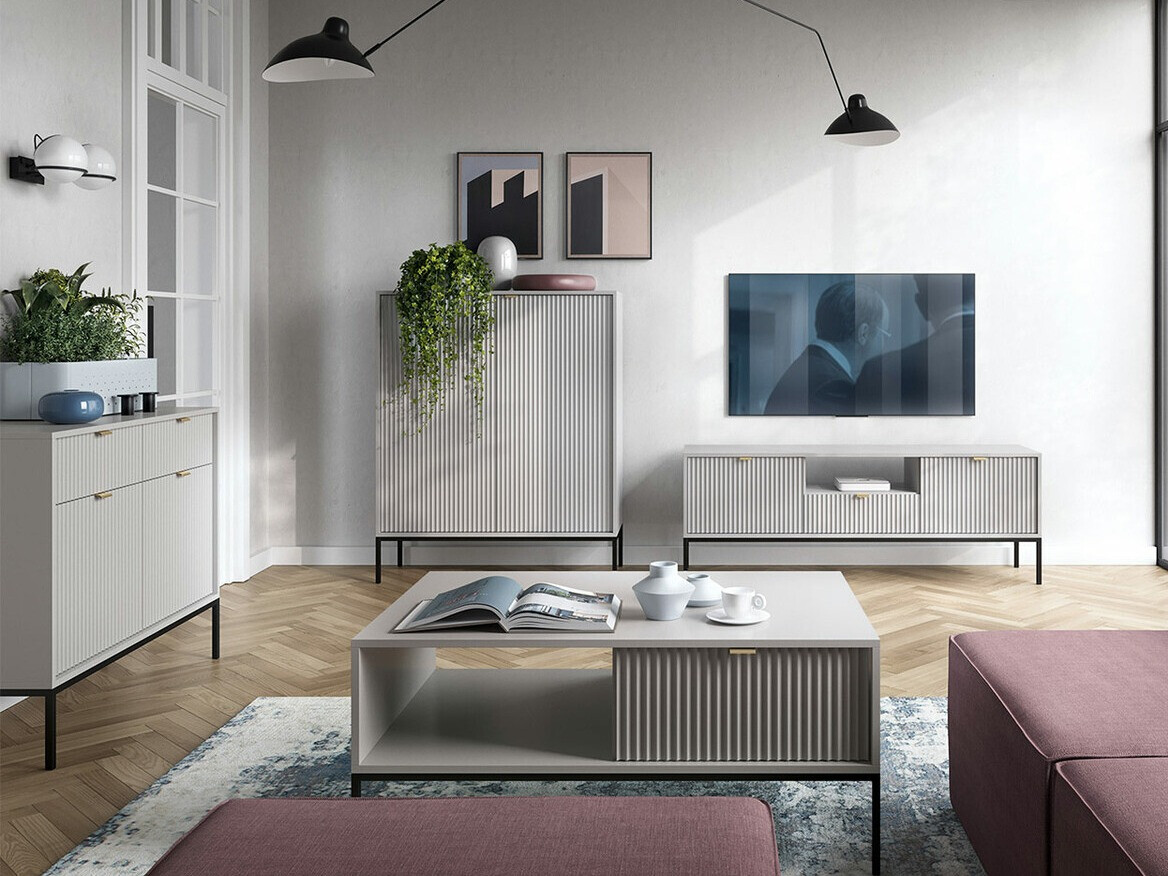 Nappali szett Lima L106 (Szürke + Fekete)