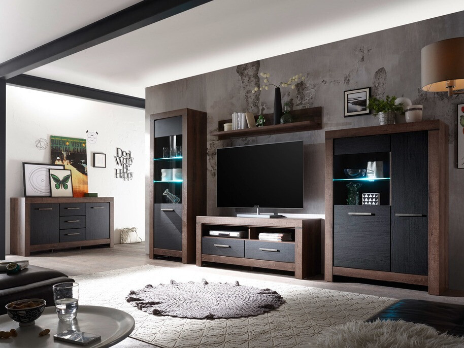 Komód Dunfelu 100 (Monastery tölgy + Fekete tölgy)