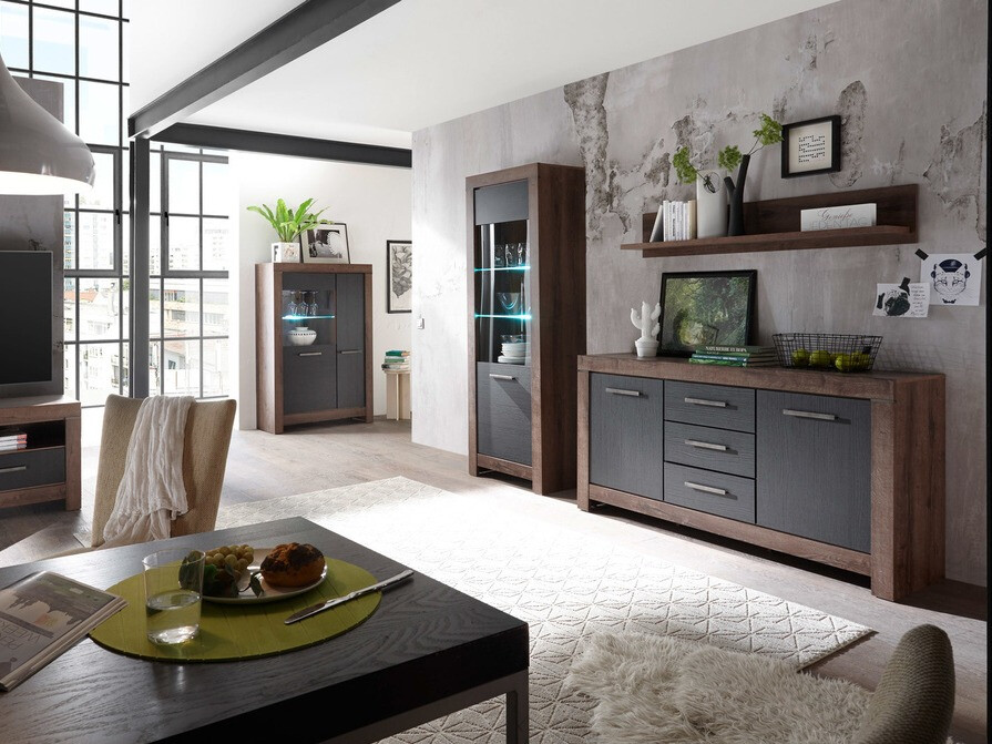 Komód Dunfelu 100 (Monastery tölgy + Fekete tölgy)