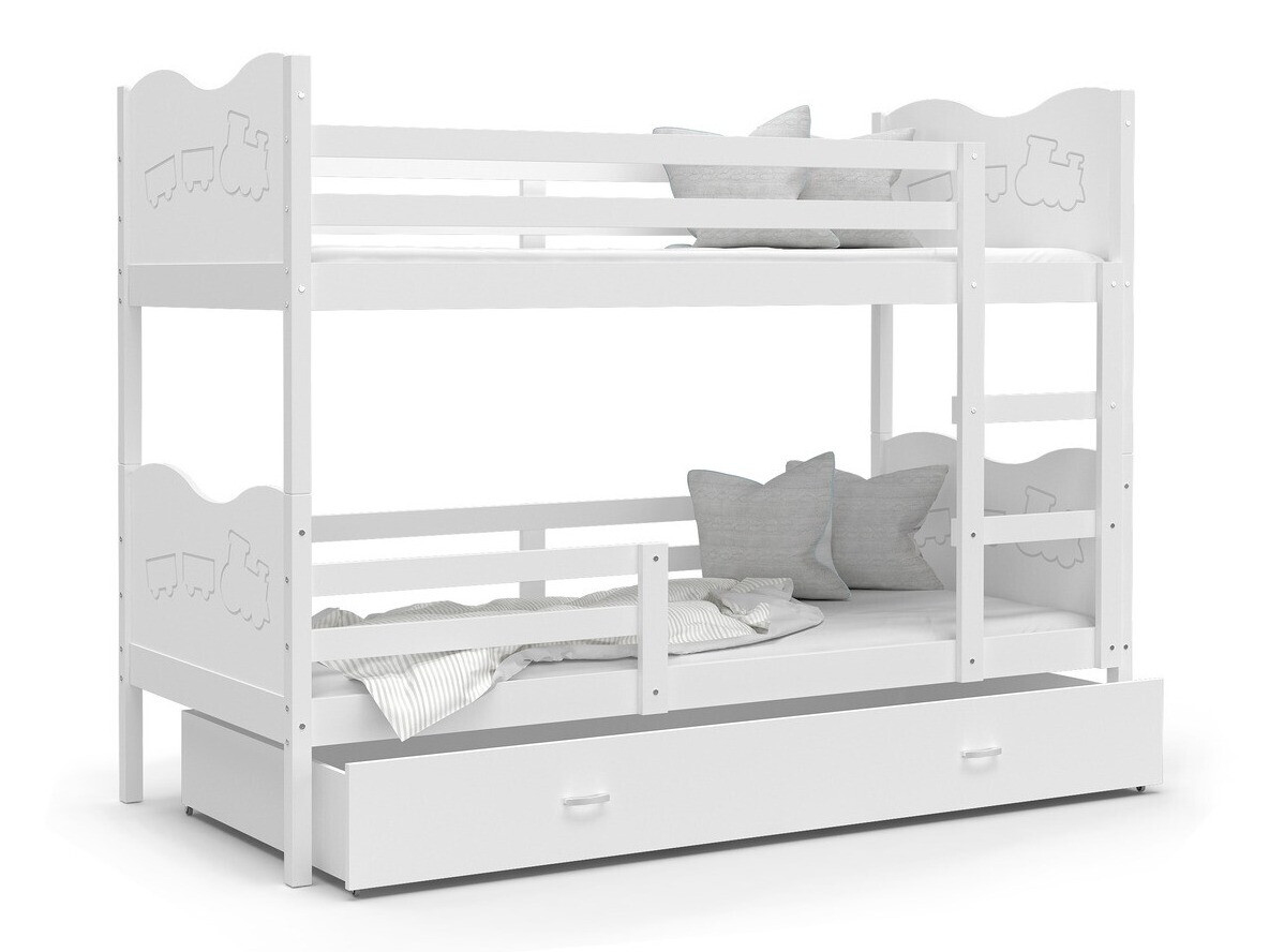 Emeletes ágy Aurora 112 (Fehér)