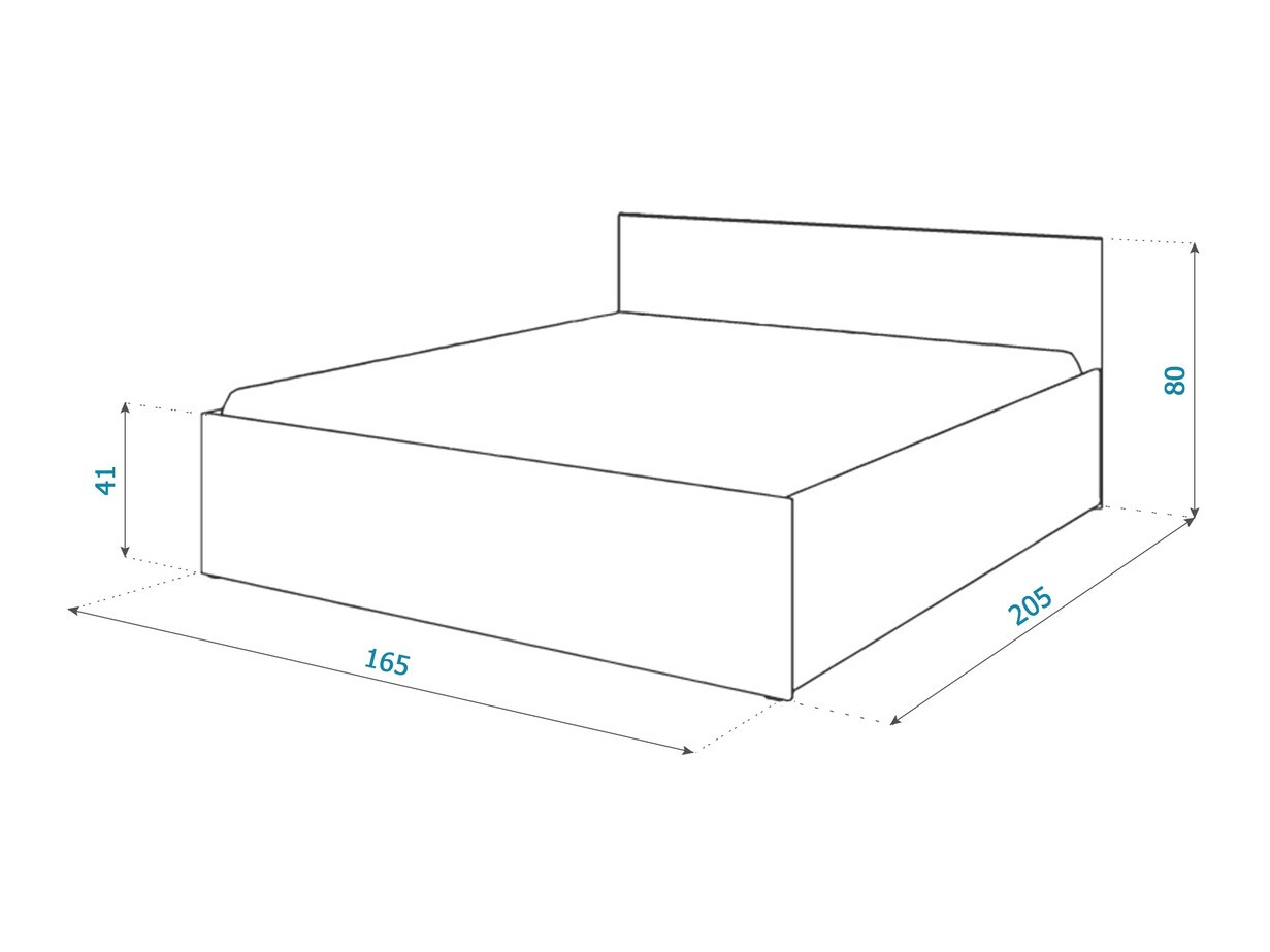 Ágy Aurora 145 (Fehér + Szürke)