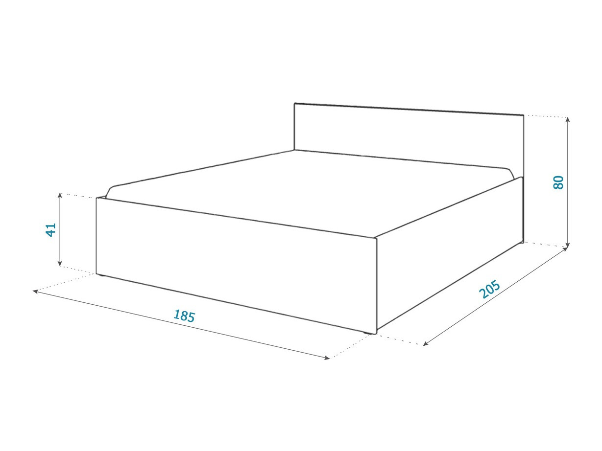 Ágy Aurora 145 (Fehér + Szürke)