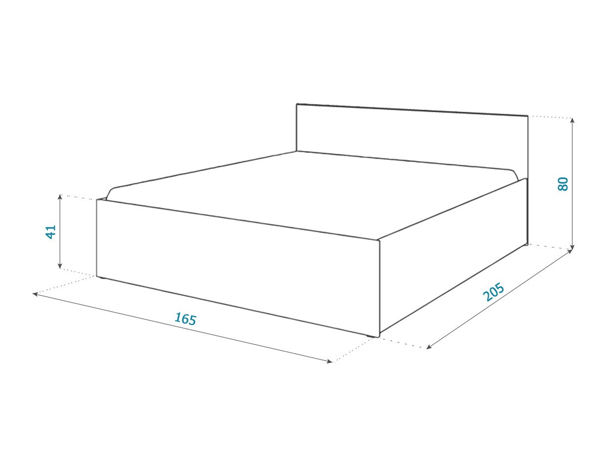 Ágy Aurora 145 (Fehér)