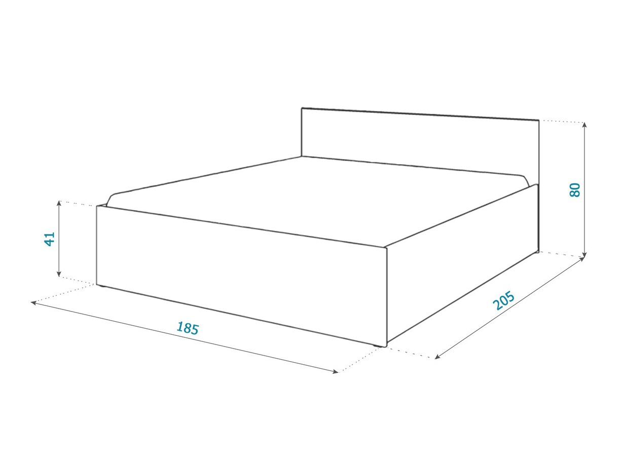 Ágy Aurora 145 (Fehér)