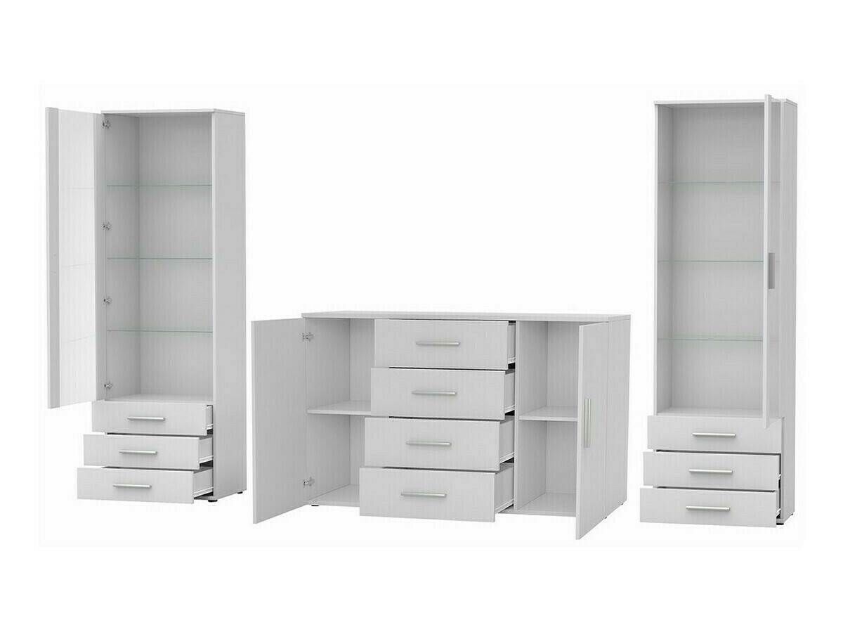 Nappali szett Tornola 112 (Fehér + Fényes fehér)